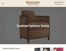 Tablet Screenshot of oronoqueupholstery.com